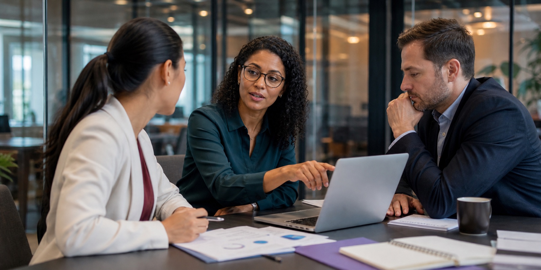 Data governance specialists reviewing trusted information