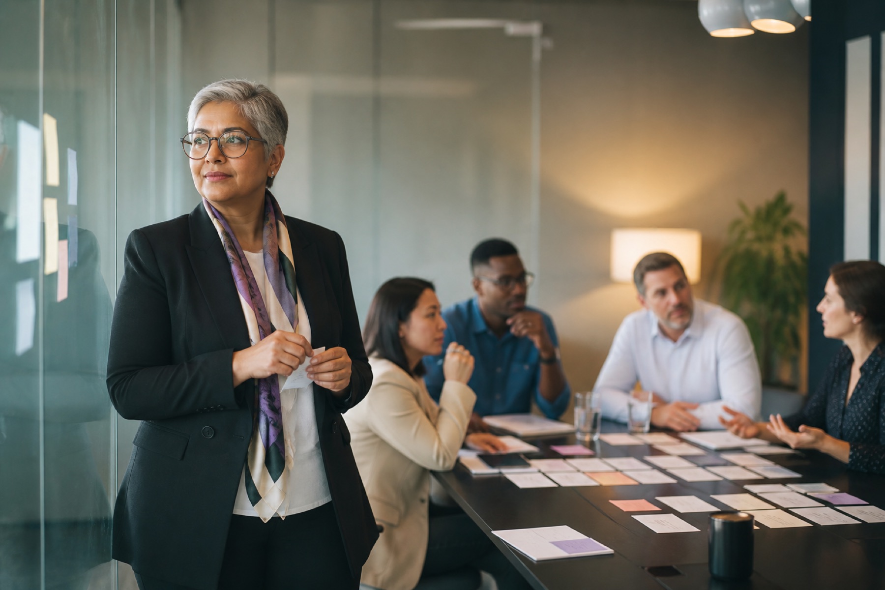 Governance leader facilitating a responsible AI review