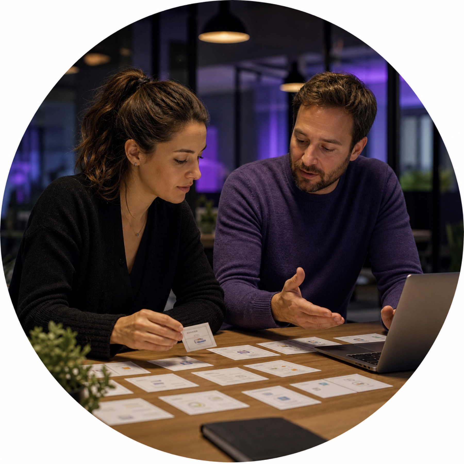Team designing an AI-enabled workflow
